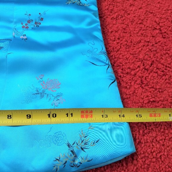 RARE vintage 60s Chinese silk padded baby dress NWOT - Picture 9 of 10